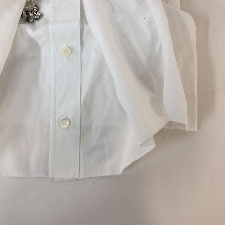 Miu Miu Miu Miu Crystal Embellished Button Up Shirt Size 38 Size XS / US 0-2 / IT 36-38 - 12 Thumbnail