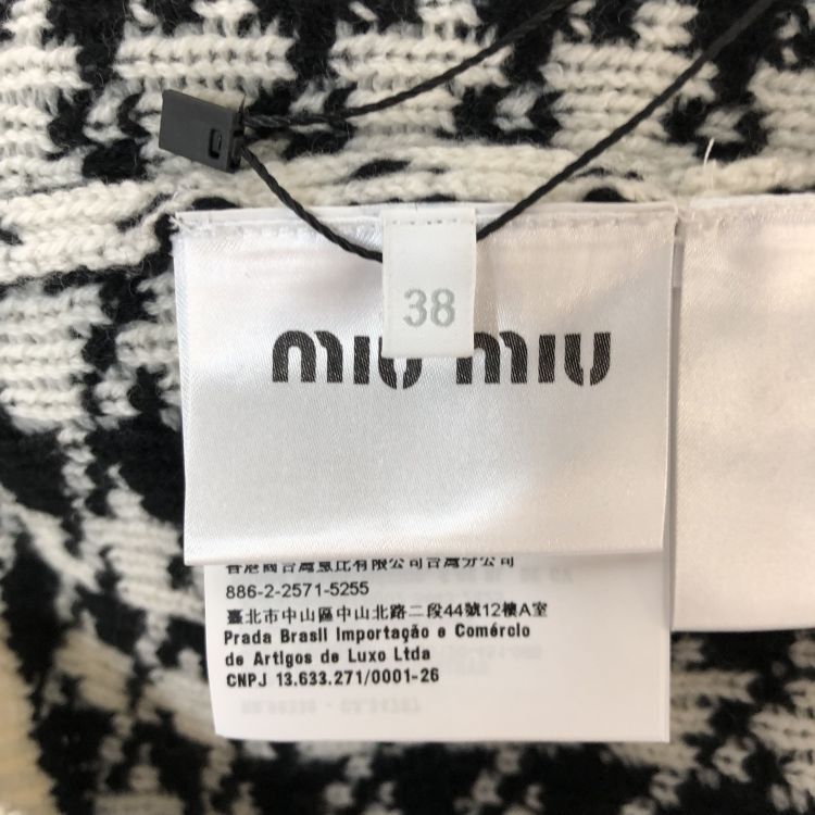 Miu Miu Miu Miu Houndstooth Knit Dress Size 38 Size XS / US 0-2 / IT 36-38 - 4 Thumbnail