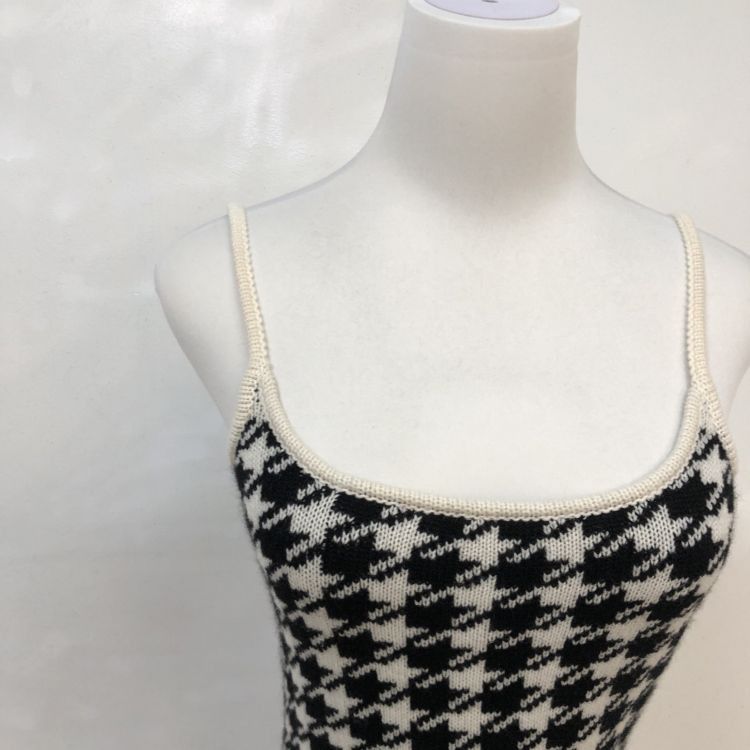 Miu Miu Miu Miu Houndstooth Knit Dress Size 38 Size XS / US 0-2 / IT 36-38 - 8 Thumbnail