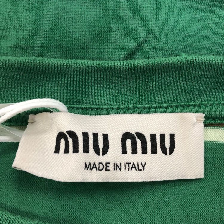 Miu Miu Miu Miu Striped Cotton T-Shirt Size M Size M / US 6-8 / IT 42-44 - 3 Thumbnail