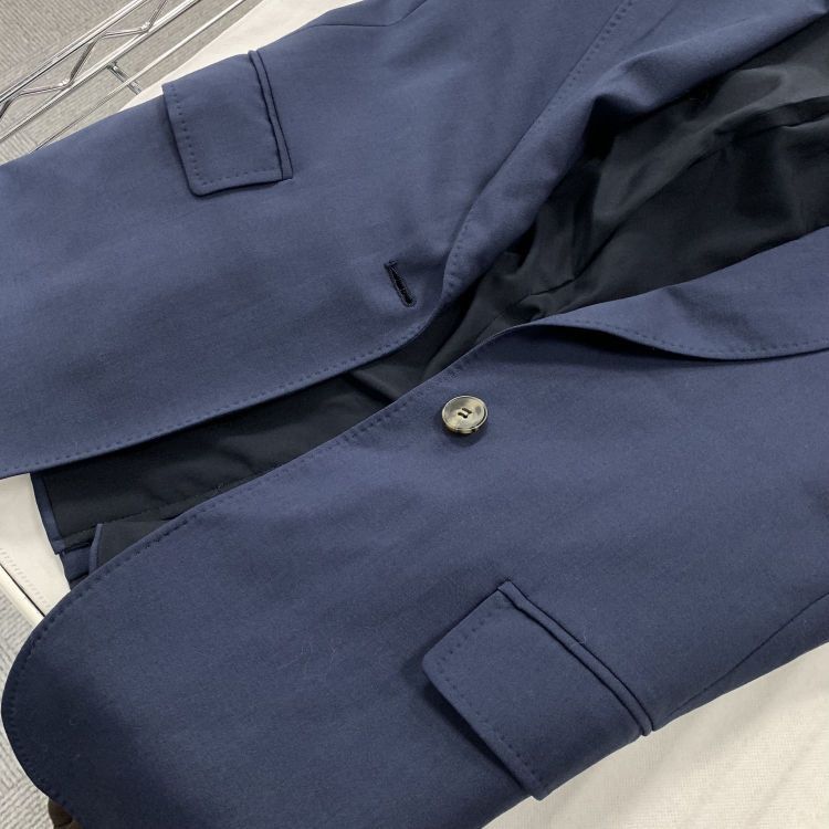 Weekend Max Mara Weekend Max Mara Navy Blue Virgin Wool Blazer Size 6 Size S / US 4 / IT 40 - 9 Thumbnail