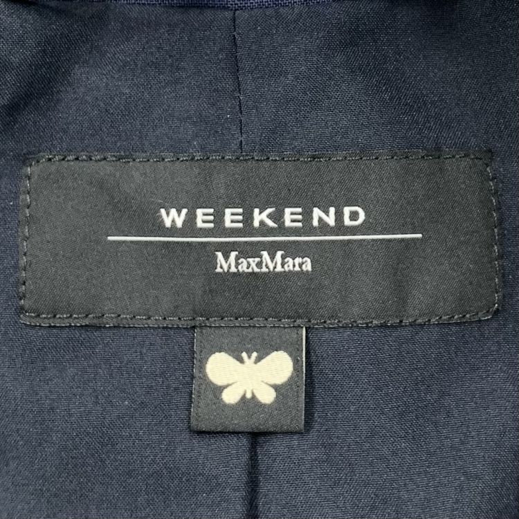 Weekend Max Mara Weekend Max Mara Navy Blue Virgin Wool Blazer Size 6 Size S / US 4 / IT 40 - 3 Thumbnail