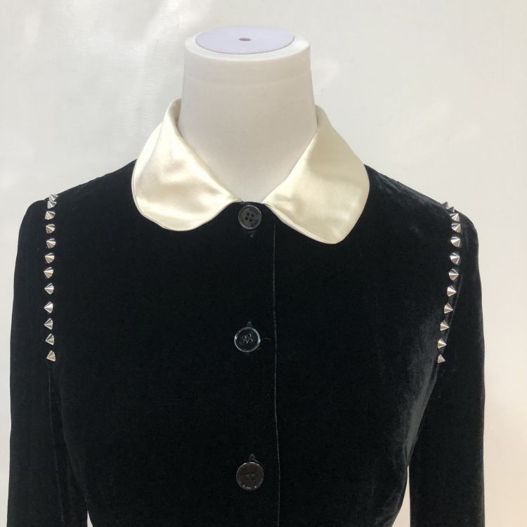Miu Miu Miu Miu Studded Velvet Dress Size 36 Size XS / US 0-2 / IT 36-38 - 7 Thumbnail