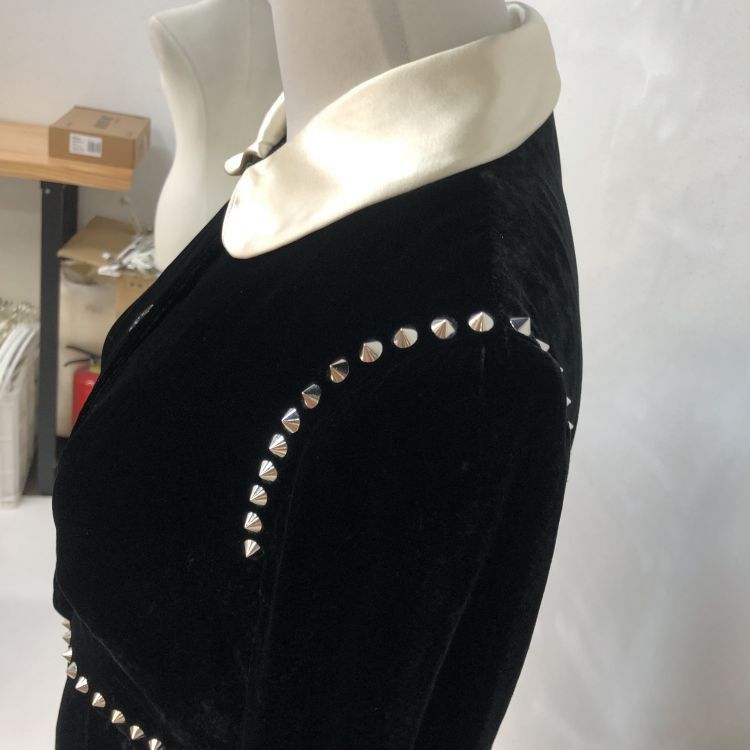 Miu Miu Miu Miu Studded Velvet Dress Size 36 Size XS / US 0-2 / IT 36-38 - 9 Thumbnail