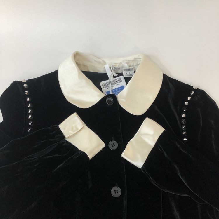 Miu Miu Miu Miu Studded Velvet Dress Size 36 Size XS / US 0-2 / IT 36-38 - 11 Thumbnail