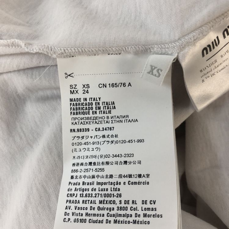 Miu Miu Miu Miu Wonder Woman Graphic T-Shirt XS Size XS / US 0-2 / IT 36-38 - 4 Thumbnail