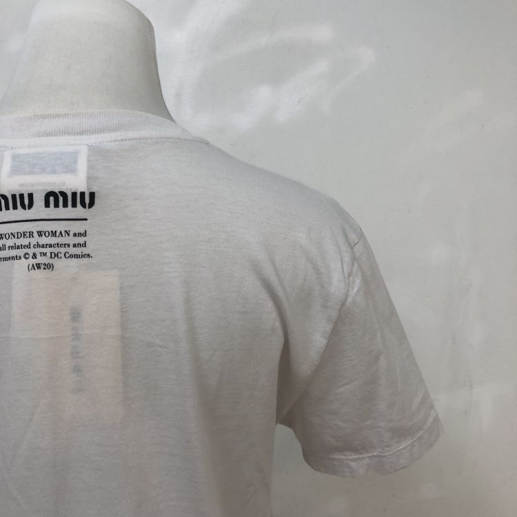 Miu Miu Miu Miu Wonder Woman Graphic T-Shirt XS Size XS / US 0-2 / IT 36-38 - 9 Thumbnail