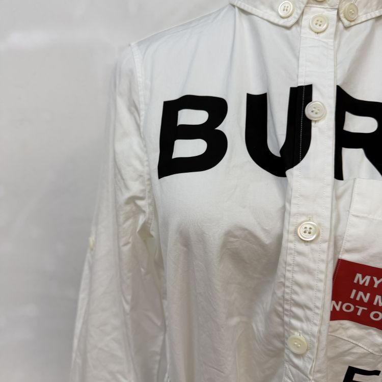 Burberry Burberry Logo Print Shirt Dress Size 8 Size S / US 4 / IT 40 - 7 Thumbnail
