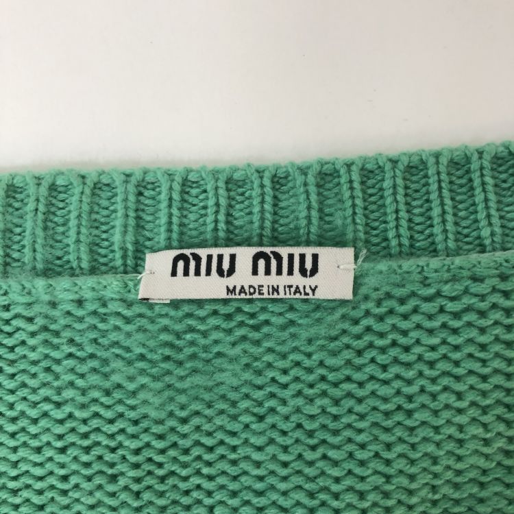 Miu Miu Miu Miu Jeweled Button Cashmere Cardigan Size 42 Size M / US 6-8 / IT 42-44 - 3 Thumbnail