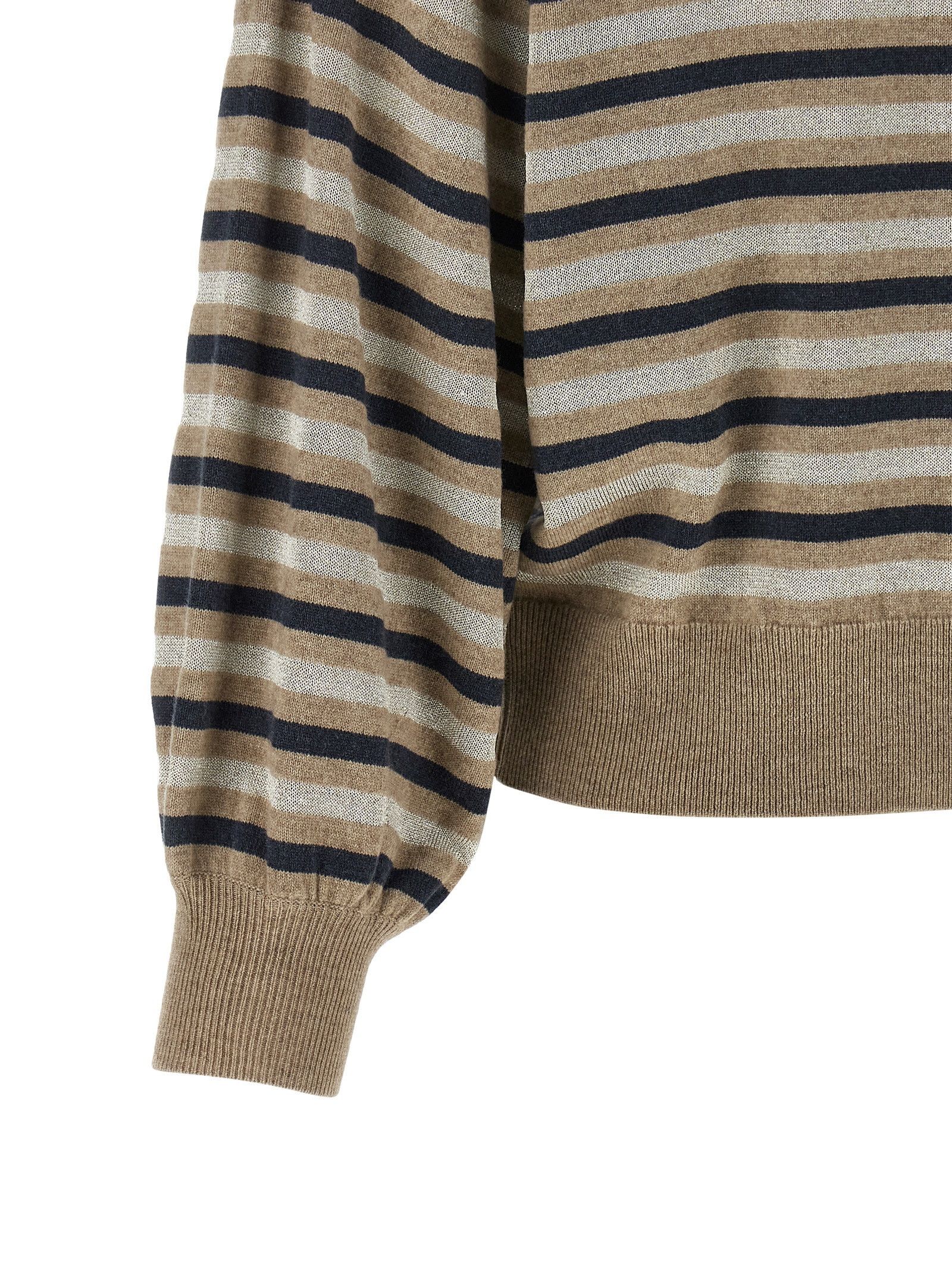 Brunello Cucinelli 'Sparkling Stripes' Sweater Size S / US 4 / IT 40 - 4 Thumbnail