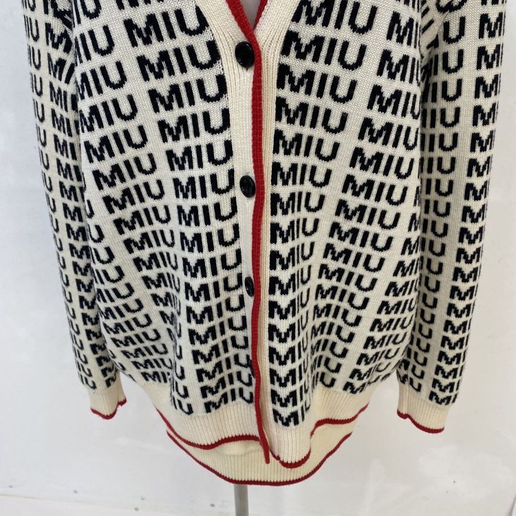 Miu Miu Miu Miu Logo Knit Cardigan Size 38 Size XS / US 0-2 / IT 36-38 - 11 Thumbnail