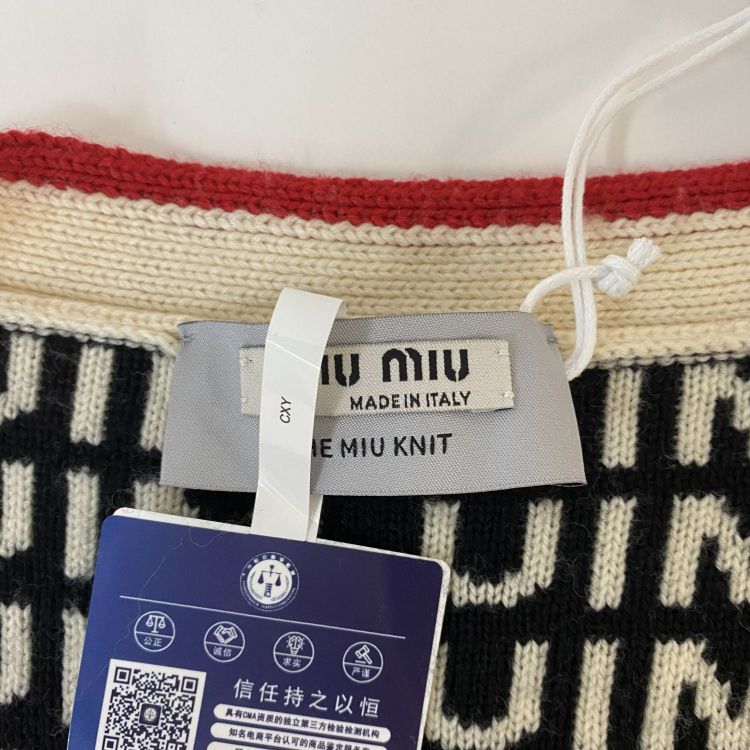Miu Miu Miu Miu Logo Knit Cardigan Size 38 Size XS / US 0-2 / IT 36-38 - 3 Thumbnail
