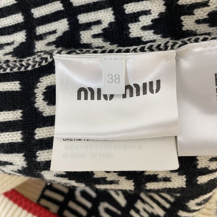 Miu Miu Miu Miu Logo Knit Cardigan Size 38 Size XS / US 0-2 / IT 36-38 - 4 Thumbnail