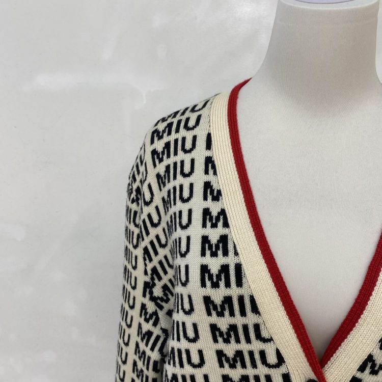 Miu Miu Miu Miu Logo Knit Cardigan Size 38 Size XS / US 0-2 / IT 36-38 - 12 Thumbnail