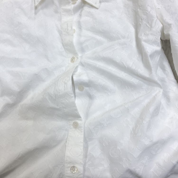 Louis Vuitton Louis Vuitton Monogram Embossed Button Up Shirt Size 38 Size XS / US 0-2 / IT 36-38 - 5 Thumbnail