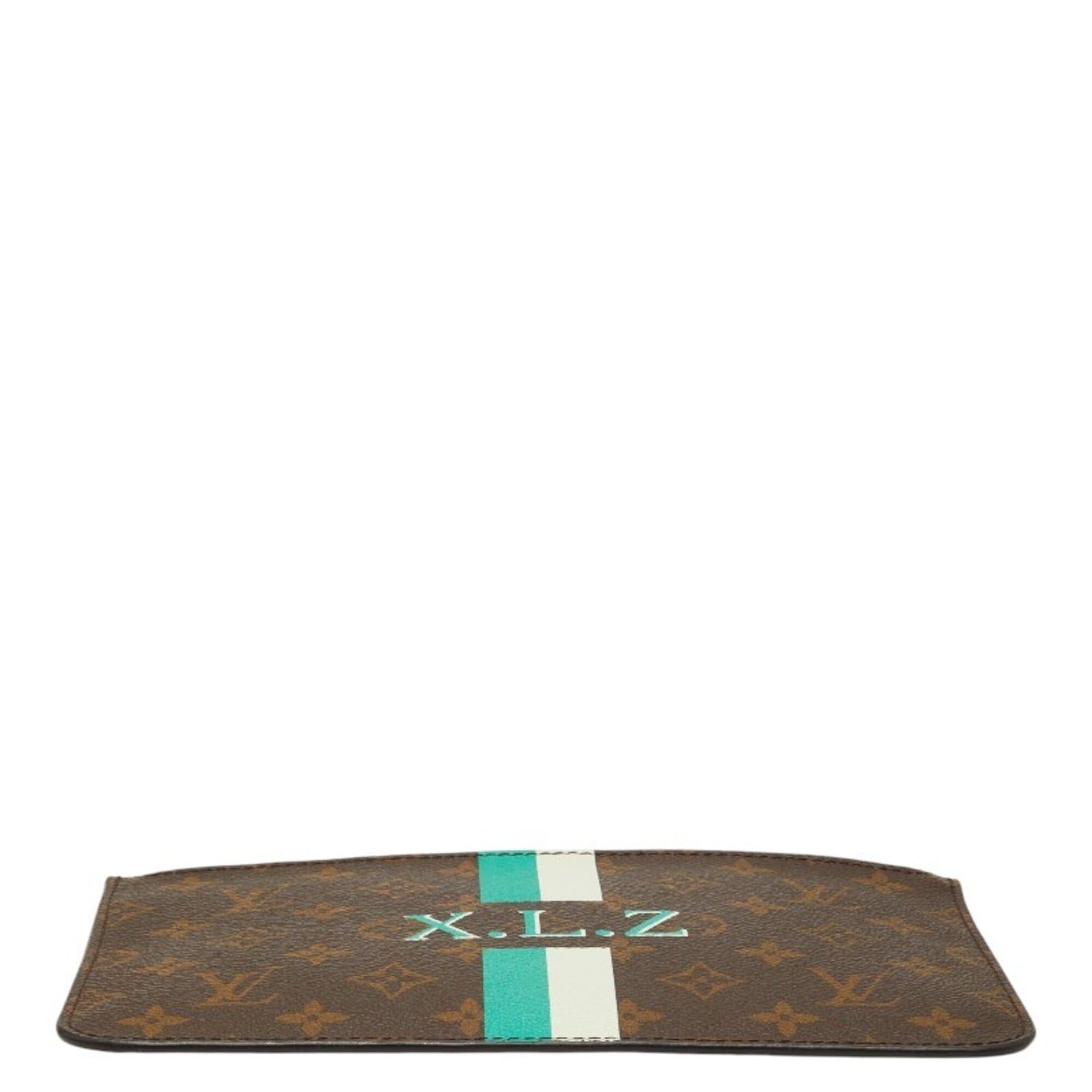 Louis Vuitton Louis Vuitton Monogram Neverfull Accessories Handbag Pouch Mini Clutch Bag Brown Leather Women's LOUIS VUITTON Size ONE SIZE - 3 Thumbnail
