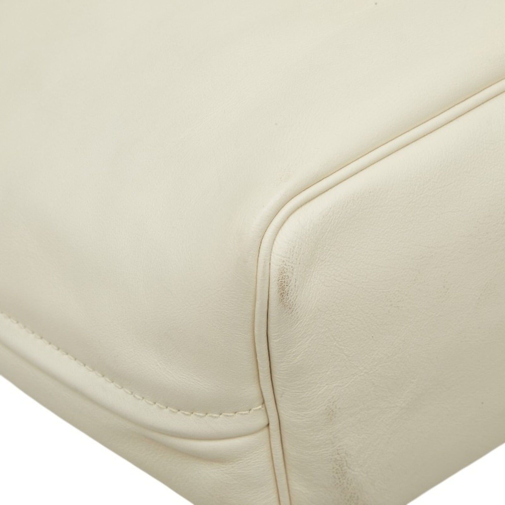 Prada Prada One-Shoulder Bag, White Leather, Women's PRADA Size ONE SIZE - 5 Thumbnail