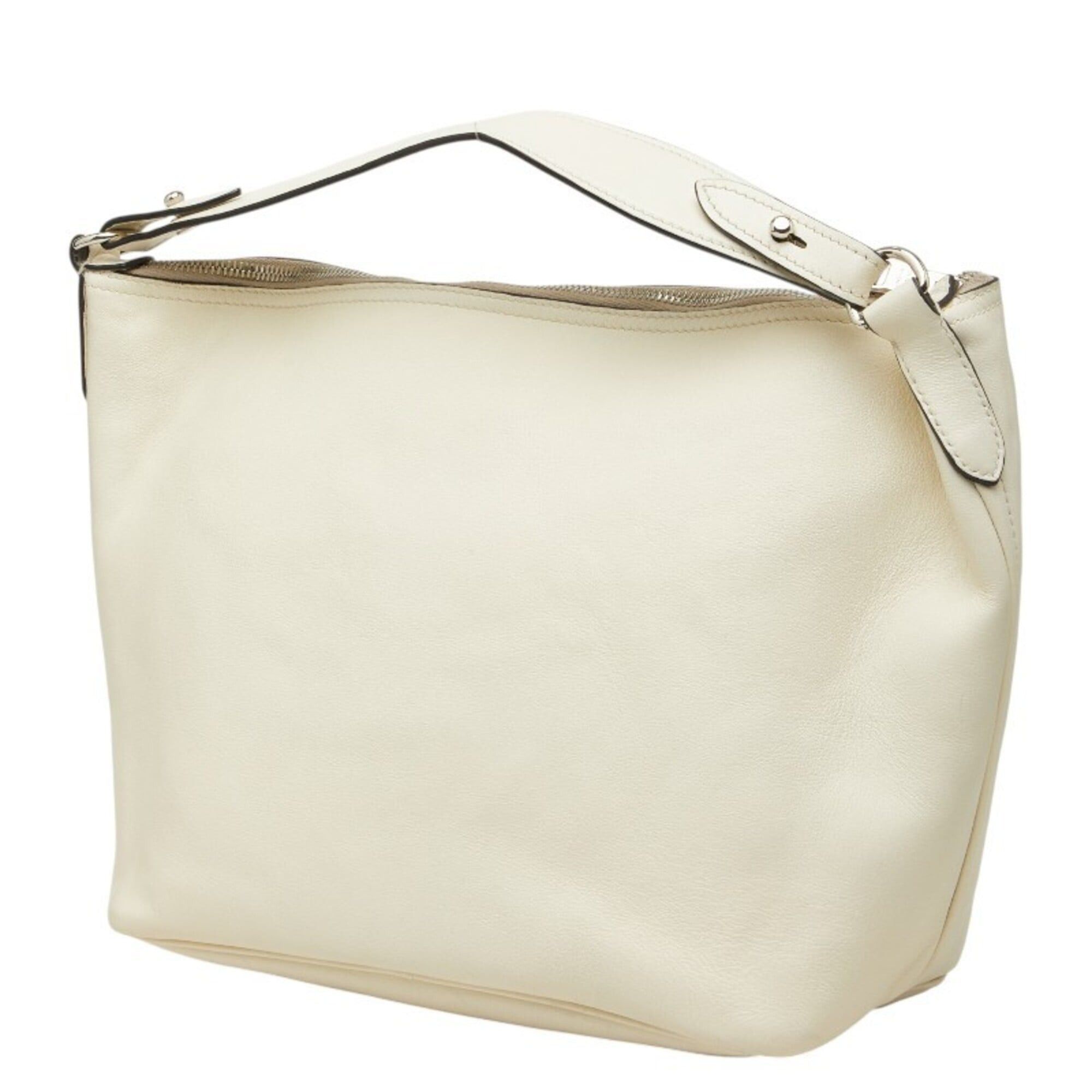 Prada Prada One-Shoulder Bag, White Leather, Women's PRADA Size ONE SIZE - 2 Thumbnail