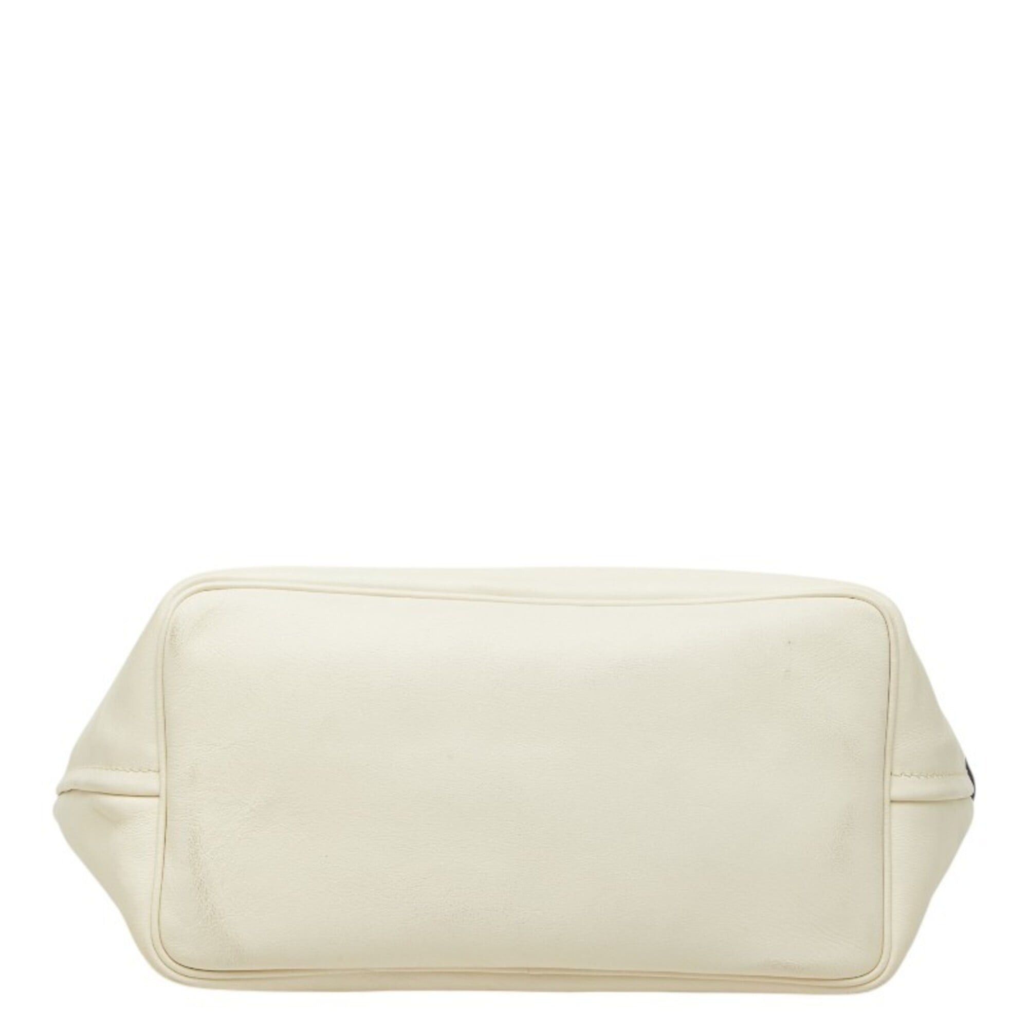 Prada Prada One-Shoulder Bag, White Leather, Women's PRADA Size ONE SIZE - 3 Thumbnail