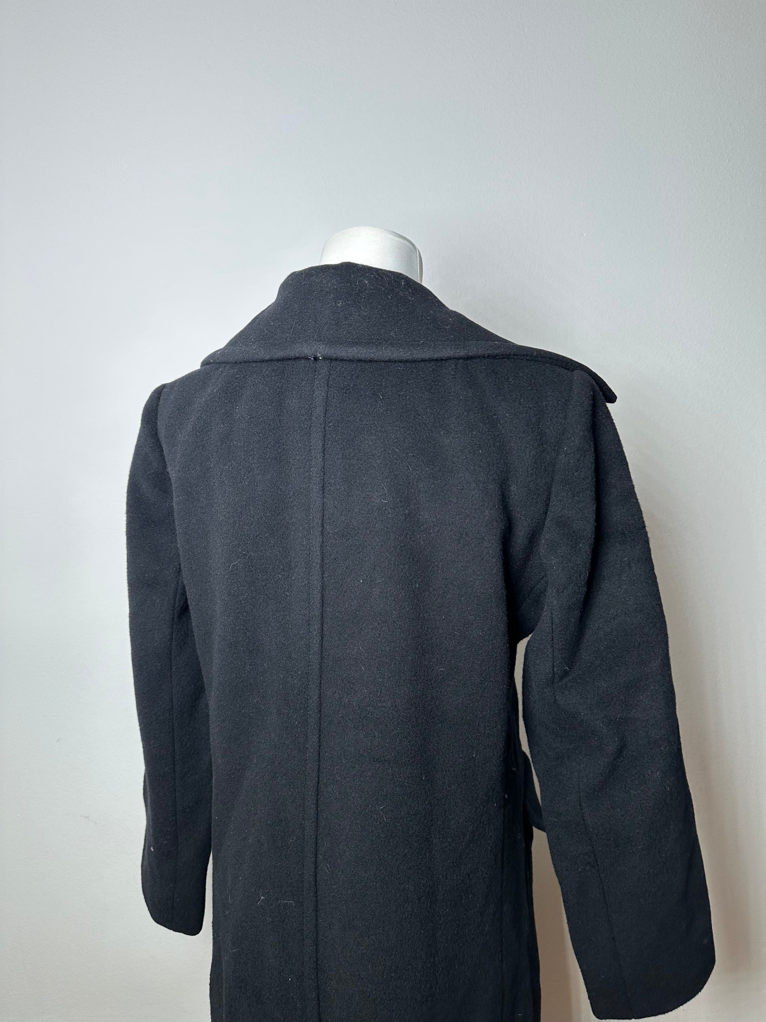 Givenchy Vintage Nouvelle Boutique Wool Long Coat Black S Size S / US 4 / IT 40 - 12 Thumbnail