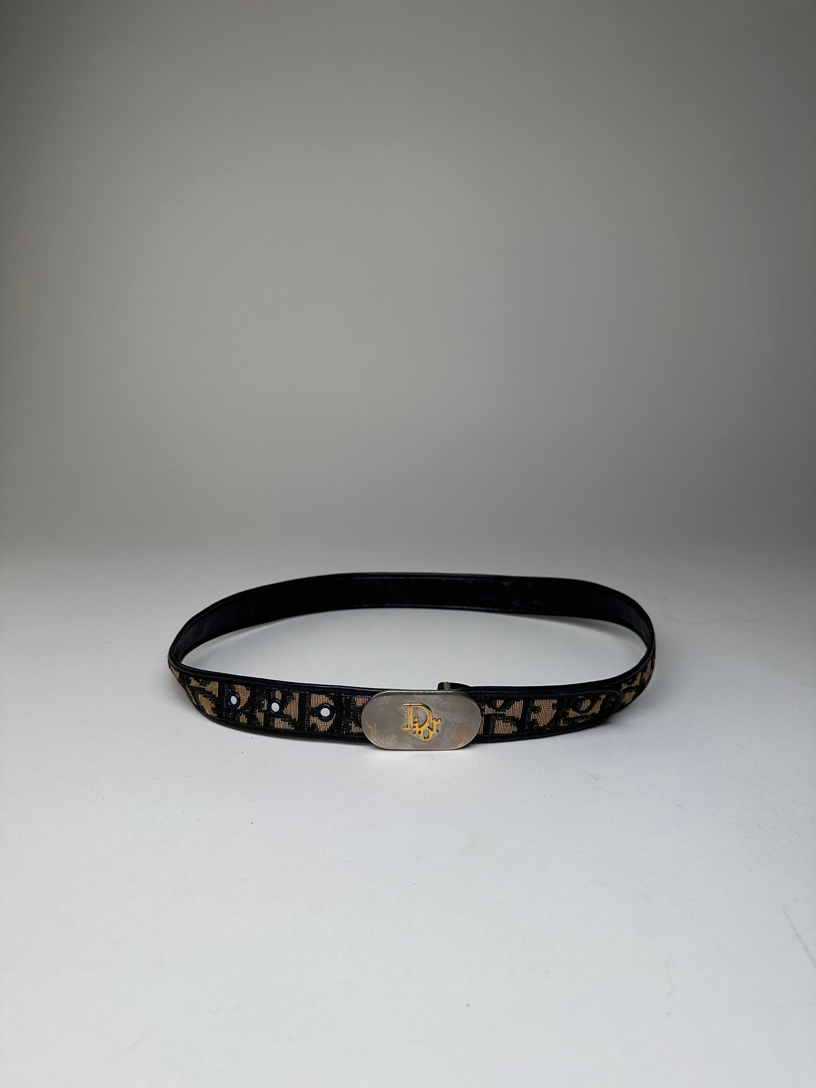 Dior Vintage Oblique Monogram Canvas Belt Brown 75 cm Size ONE SIZE - 4 Thumbnail
