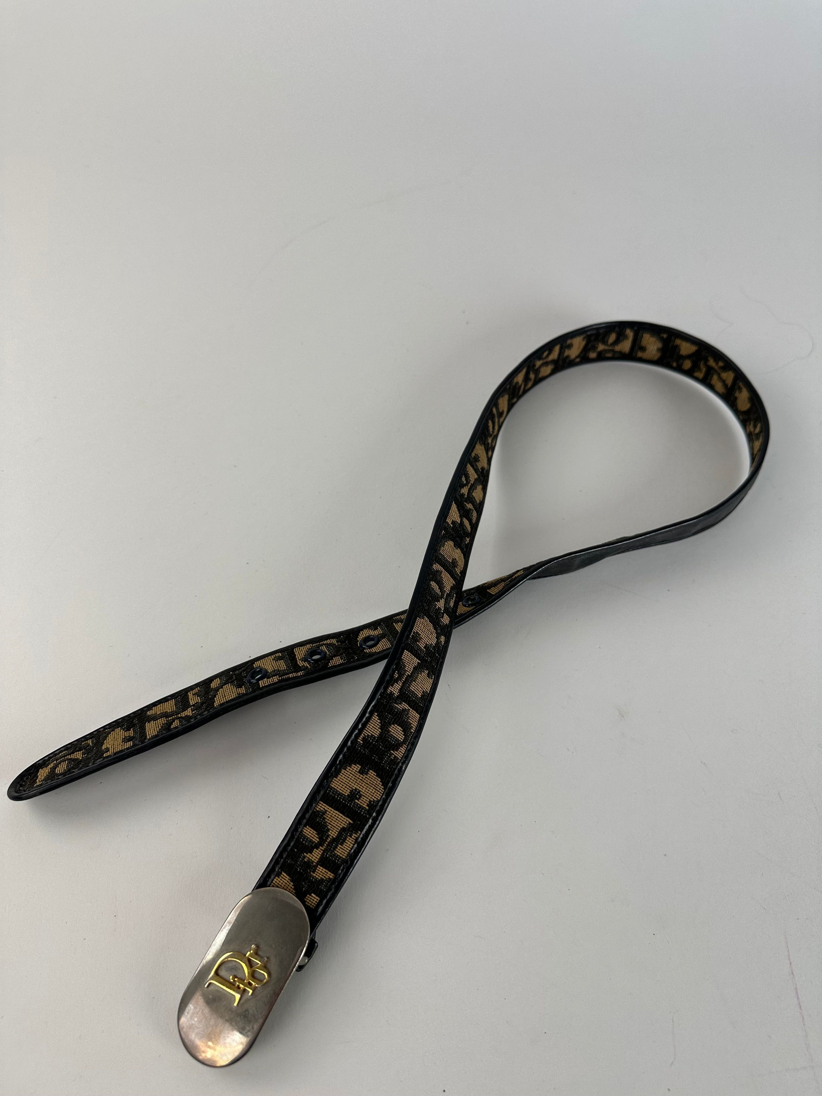 Dior Vintage Oblique Monogram Canvas Belt Brown 75 cm Size ONE SIZE - 8 Thumbnail