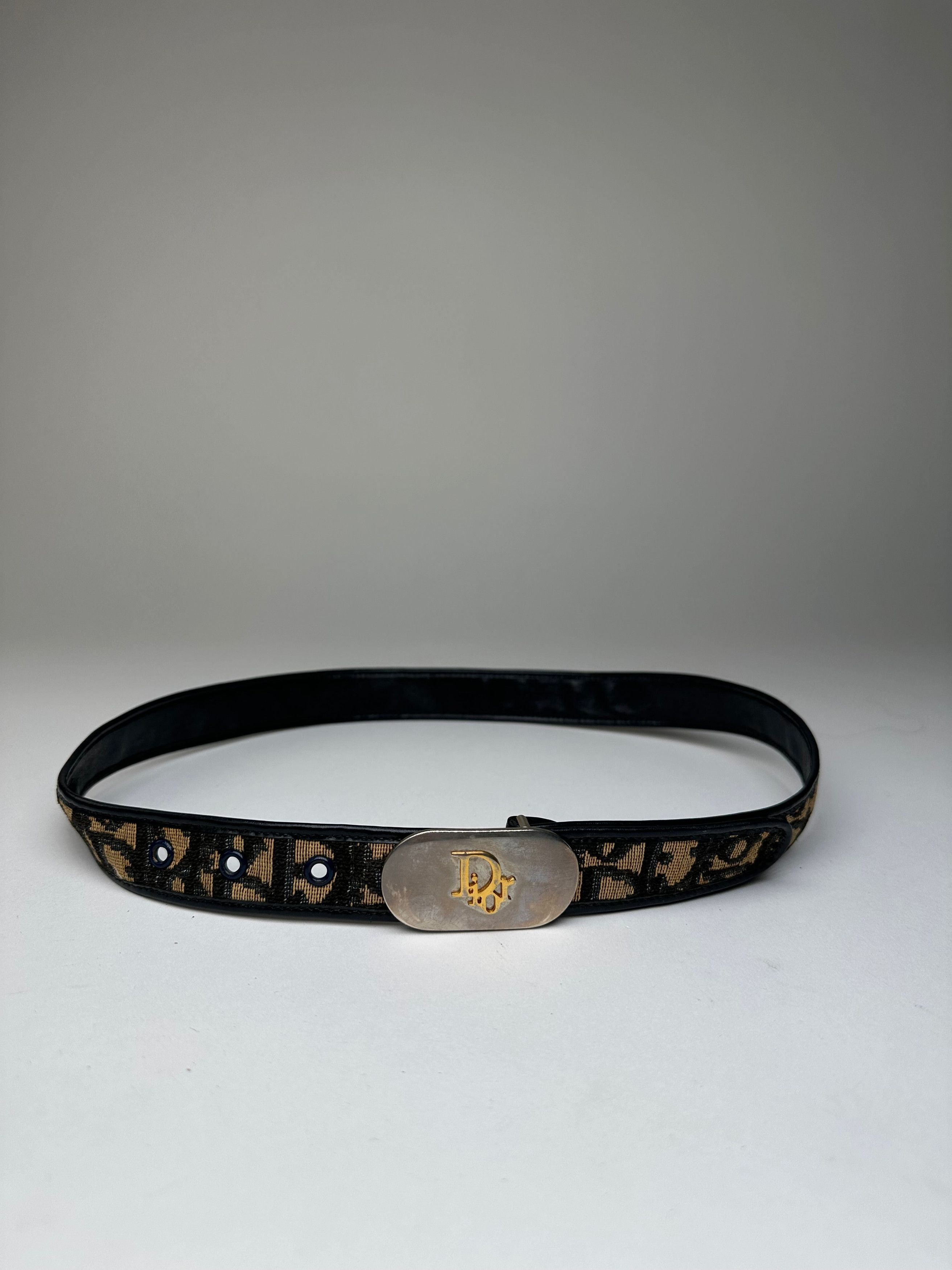 Dior Vintage Oblique Monogram Canvas Belt Brown 75 cm Size ONE SIZE - 10 Thumbnail