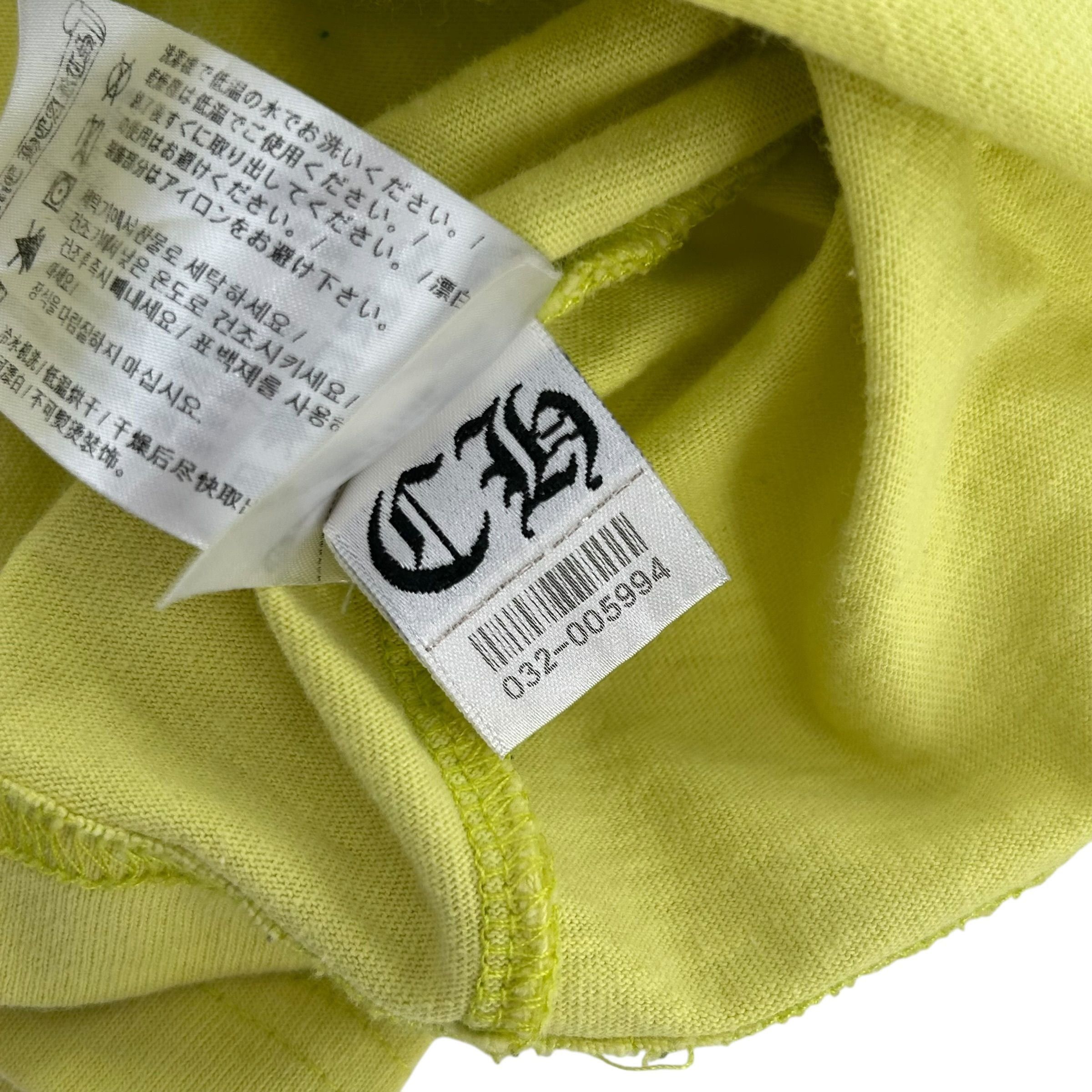 Chrome Hearts Matty Boy Link L/S T-shirt Lime Green Size US XL / EU 56 / 4 - 6 Thumbnail