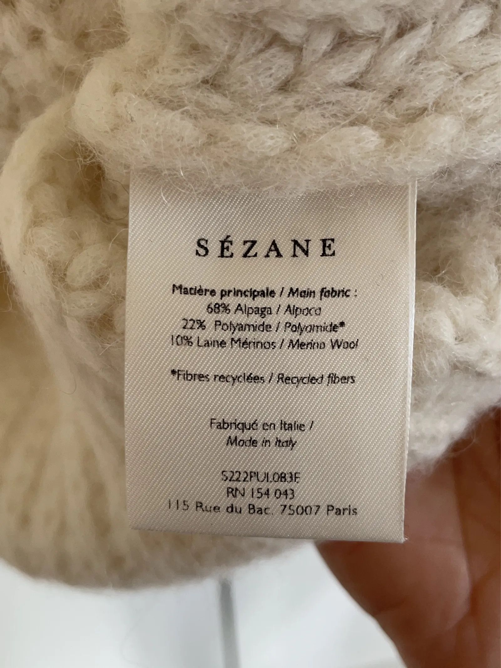 Sezane Sézane Sweater Size XS / US 0-2 / IT 36-38 - 3 Thumbnail