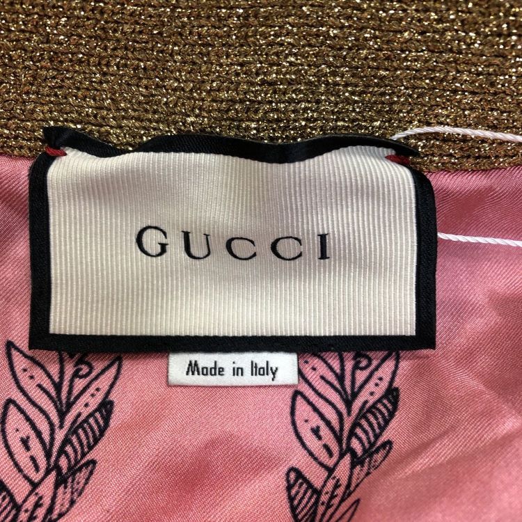 Gucci Gucci Floral Metallic Ruffle Cardigan Size XS Size XS / US 0-2 / IT 36-38 - 3 Thumbnail