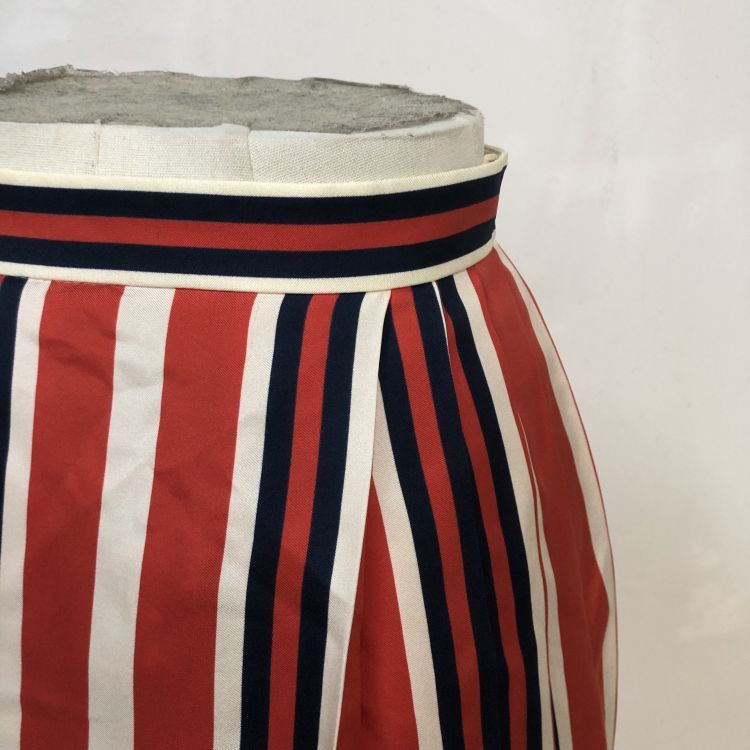 Gucci Gucci Striped Silk Midi Skirt Size 38 Size 26" / US 2 / IT 38 - 9 Thumbnail