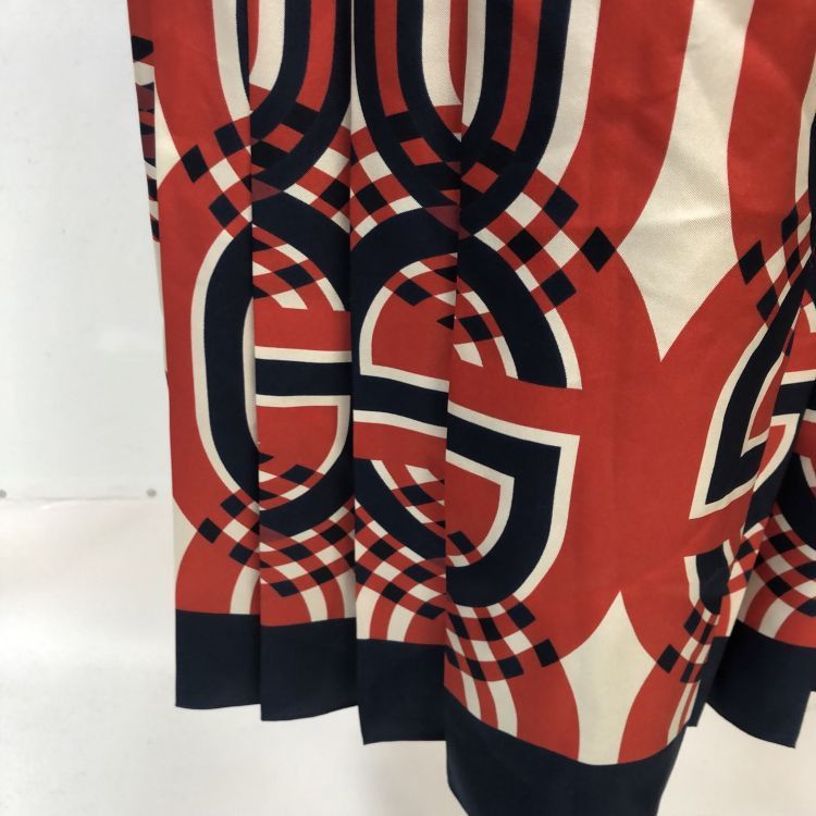 Gucci Gucci Striped Silk Midi Skirt Size 38 Size 26" / US 2 / IT 38 - 7 Thumbnail