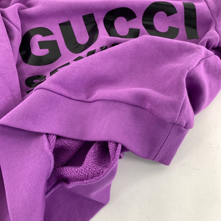 Gucci Gucci Purple Logo Sweatshirt Size M Size US M / EU 48-50 / 2 - 5 Thumbnail