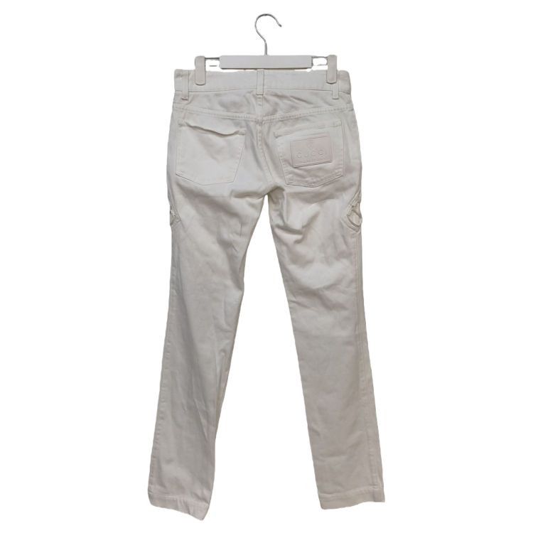 Gucci Gucci White Lace-Up Side Detail Pants Size 36 Size 25" / US 0 / IT 36 - 2 Thumbnail