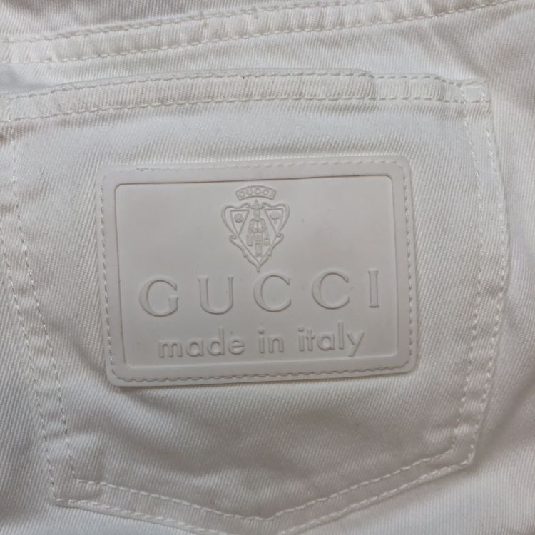 Gucci Gucci White Lace-Up Side Detail Pants Size 36 Size 25" / US 0 / IT 36 - 6 Thumbnail