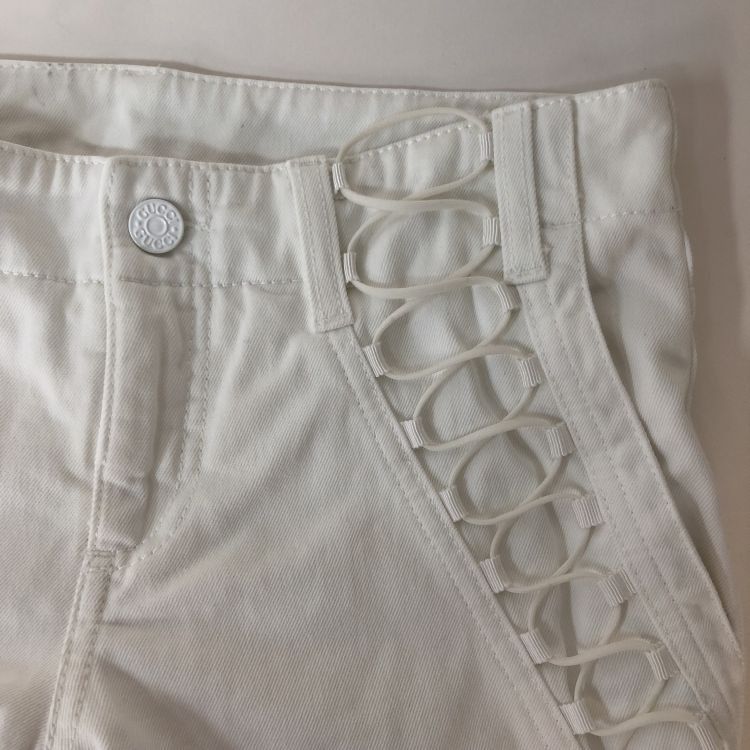 Gucci Gucci White Lace-Up Side Detail Pants Size 36 Size 25" / US 0 / IT 36 - 7 Thumbnail
