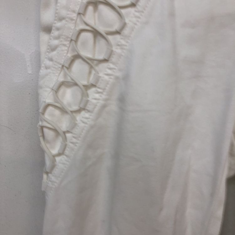 Gucci Gucci White Lace-Up Side Detail Pants Size 36 Size 25" / US 0 / IT 36 - 8 Thumbnail