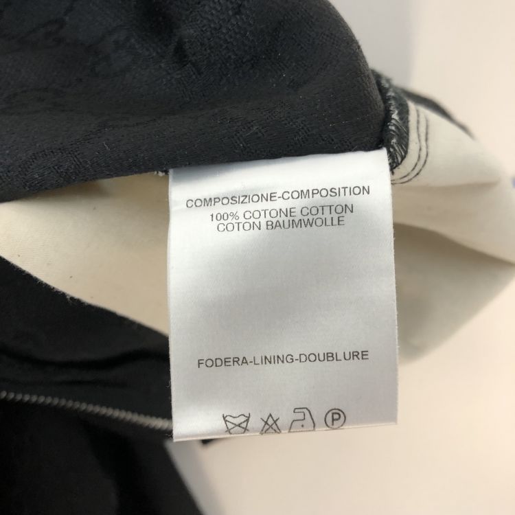 Gucci Gucci Black Monogram Pants Size 38 Size 26" / US 2 / IT 38 - 4 Thumbnail