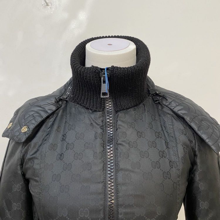 Gucci Gucci GG Monogram Ribbed Collar Jacket Size 36 Size XS / US 0-2 / IT 36-38 - 5 Thumbnail
