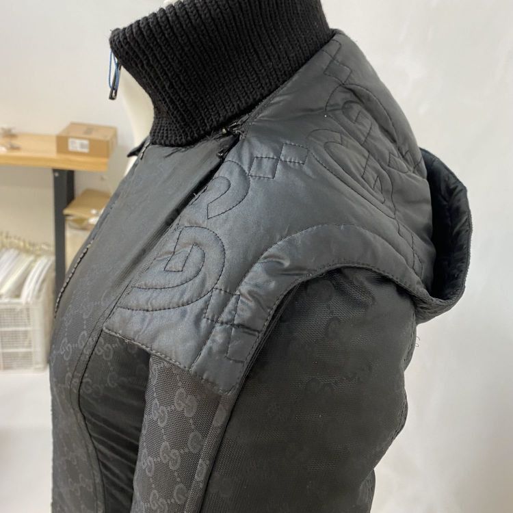 Gucci Gucci GG Monogram Ribbed Collar Jacket Size 36 Size XS / US 0-2 / IT 36-38 - 6 Thumbnail