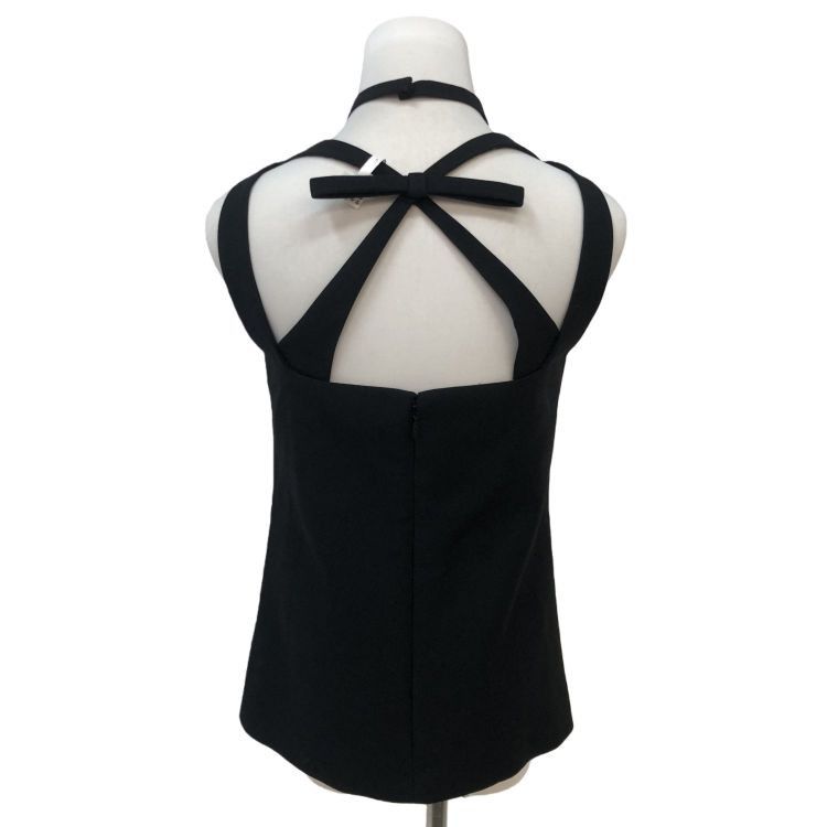 Gucci Gucci Black Silk Blend Bow Detail Blouse Size IT 38 Size XS / US 0-2 / IT 36-38 - 2 Thumbnail