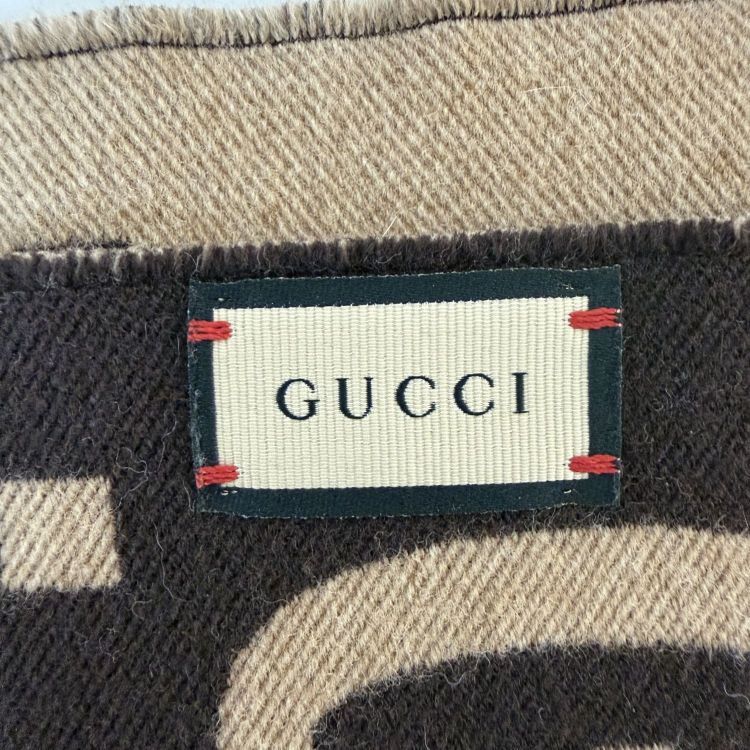 Gucci Gucci GG Logo Wool Silk Scarf ONE SIZE Size ONE SIZE - 4 Thumbnail