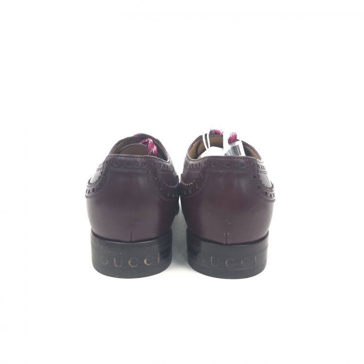 Gucci Gucci Burgundy Leather Wingtip Brogues Size 7 Size US 6 / EU 39 - 4 Thumbnail