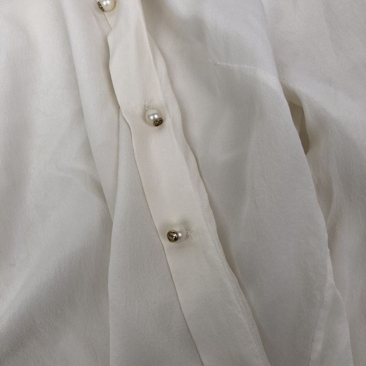 Gucci Gucci Silk Pearl Button Shirt Size 38 Size XS / US 0-2 / IT 36-38 - 7 Thumbnail