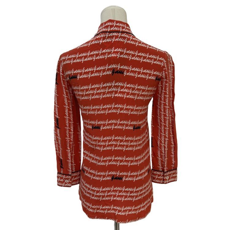 Gucci Gucci Script Print Button Up Shirt Size 38 Size XS / US 0-2 / IT 36-38 - 2 Thumbnail