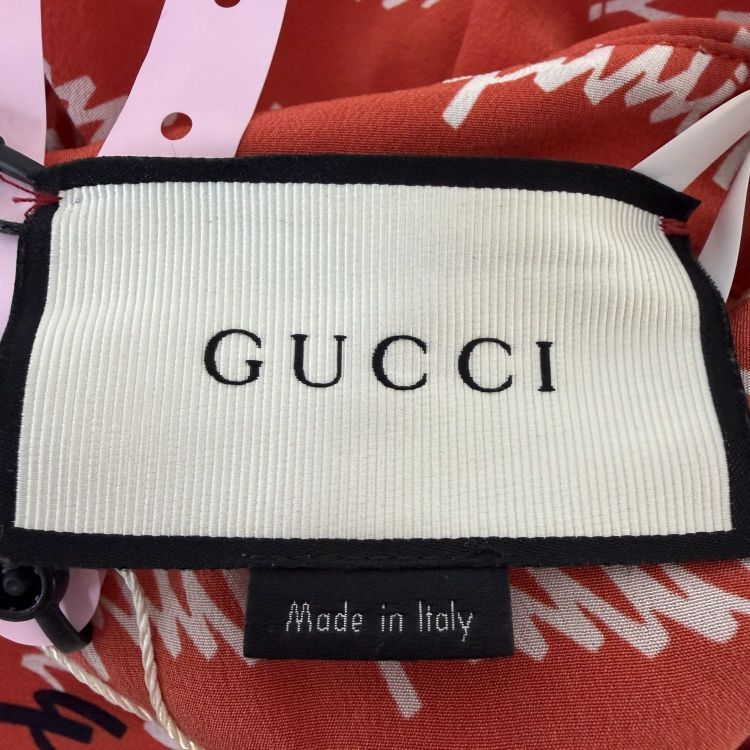 Gucci Gucci Script Print Button Up Shirt Size 38 Size XS / US 0-2 / IT 36-38 - 3 Thumbnail