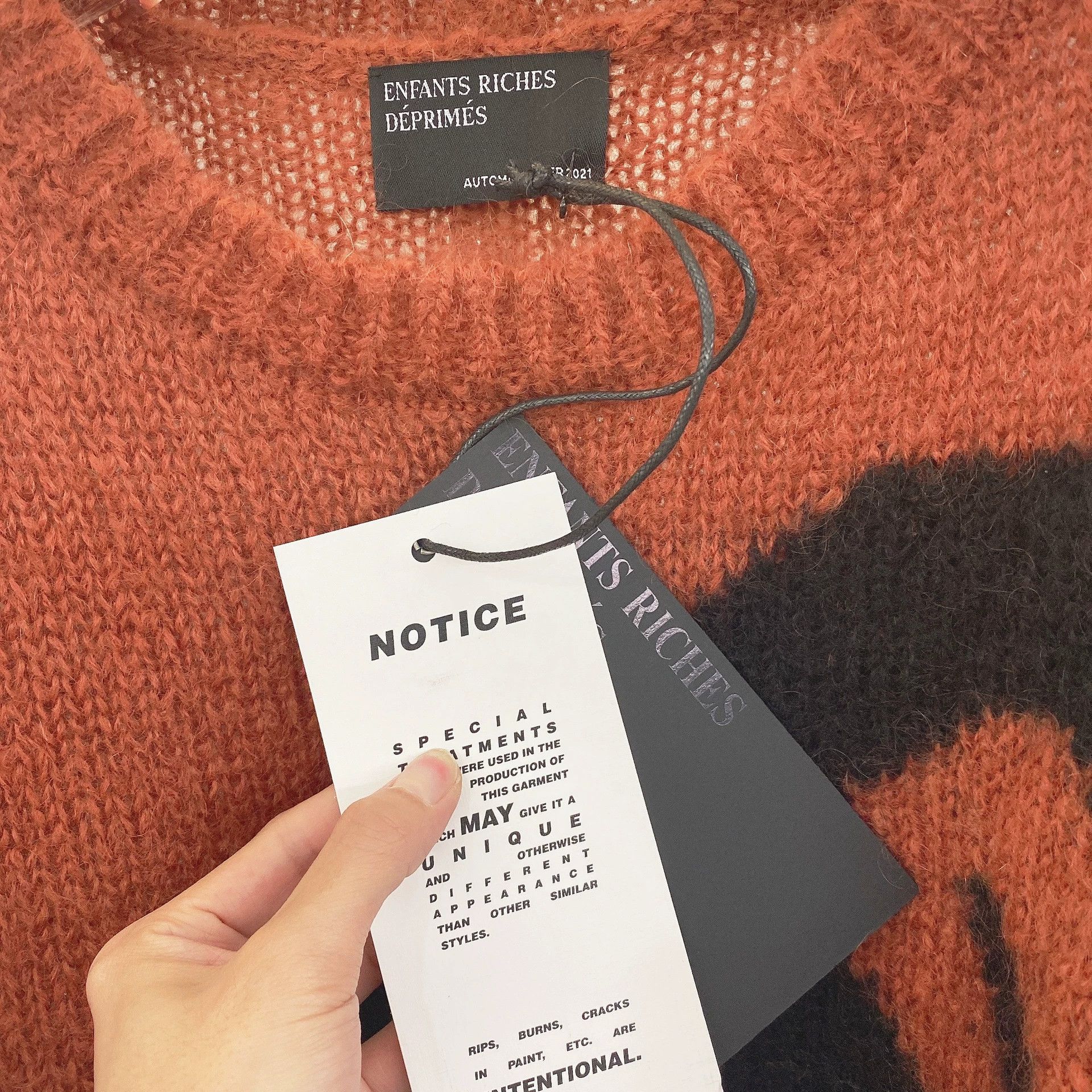 Enfants Riches Deprimes ENFANTS RICHES DEPRIMES Logo Mohair Sweater Size M Size US M / EU 48-50 / 2 - 5 Thumbnail