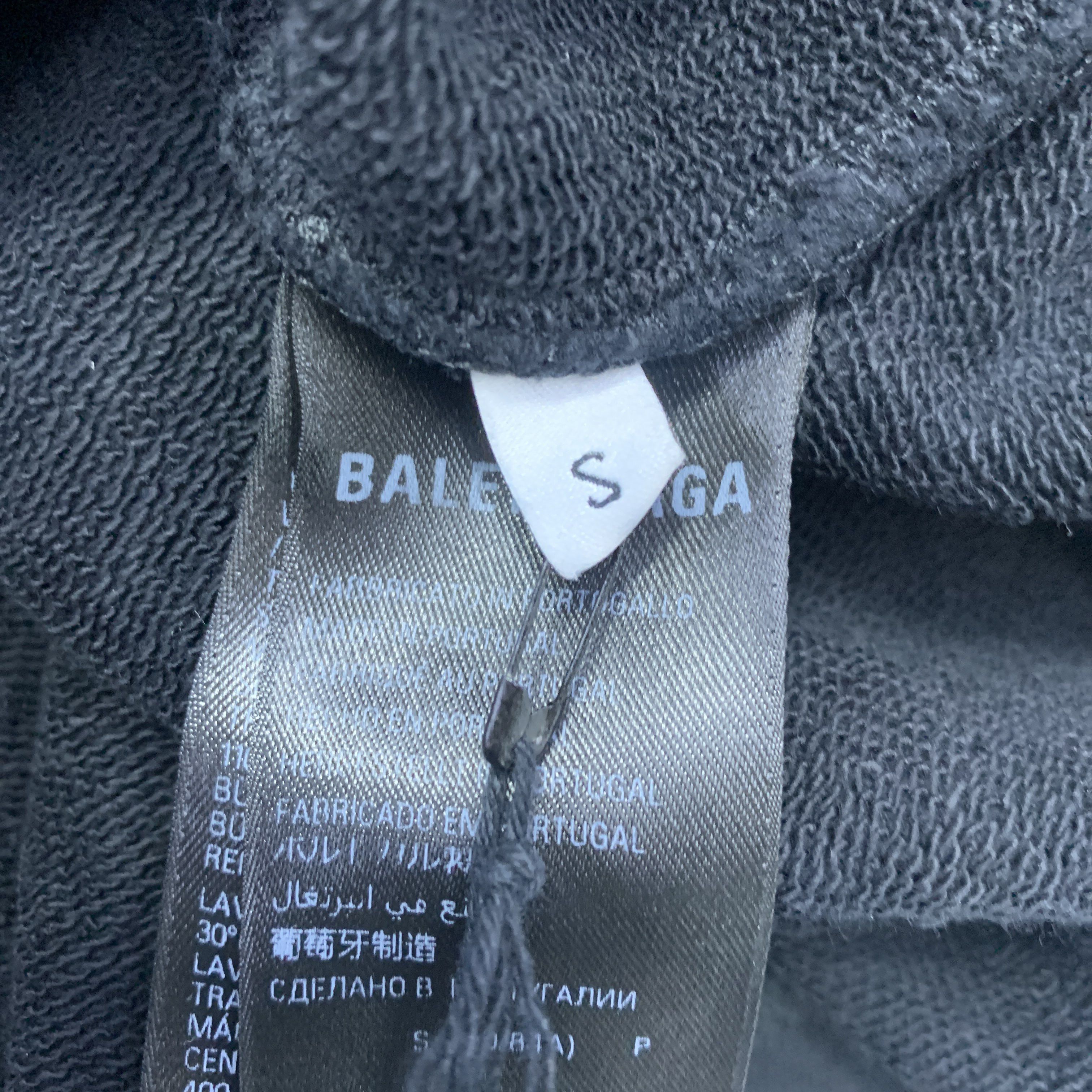 Balenciaga Balenciaga Logo Print Hoodie Black Size S Size US S / EU 44-46 / 1 - 3 Thumbnail