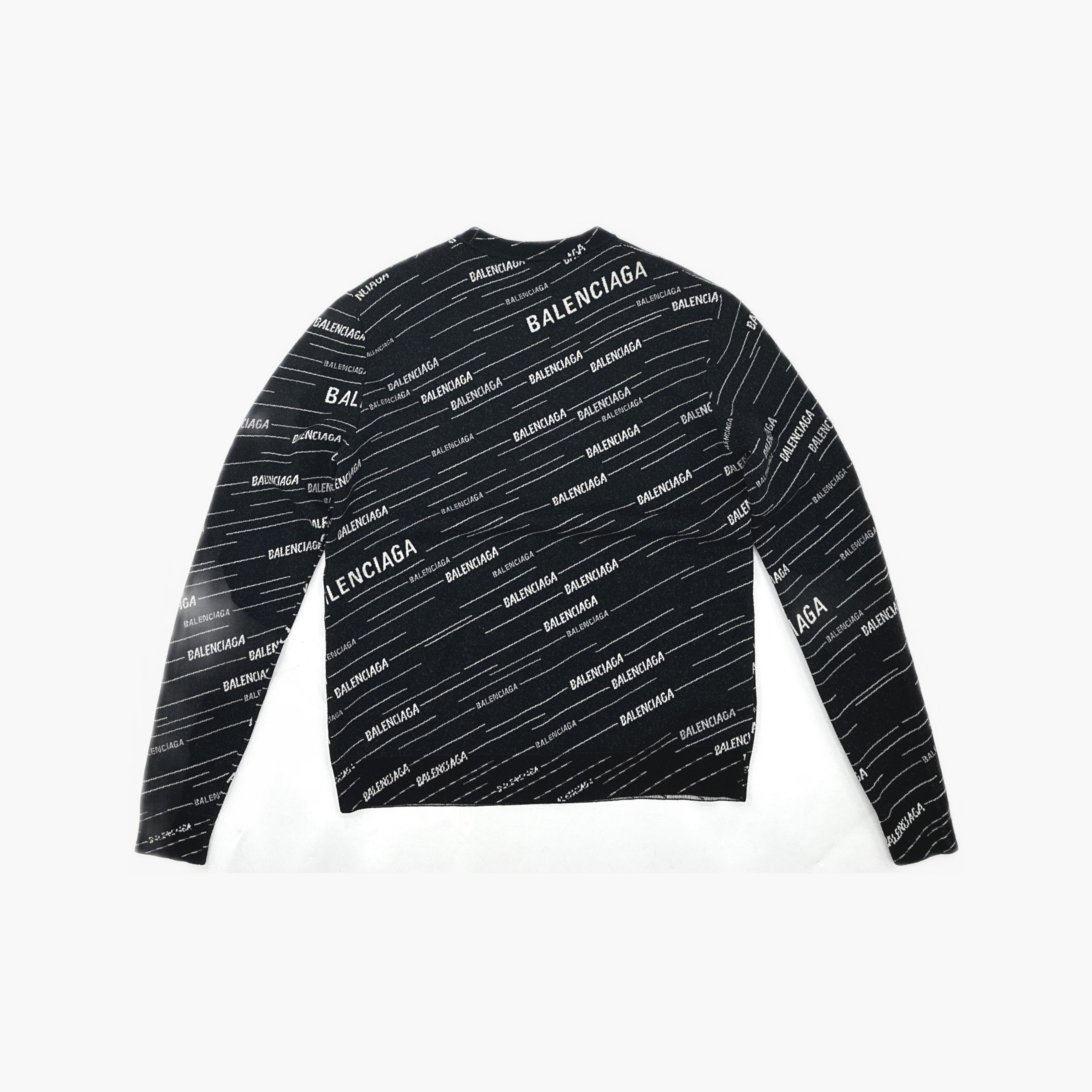 Balenciaga Balenciaga All Over Logo Sweater Size XS Size US XS / EU 42 / 0 - 2 Thumbnail