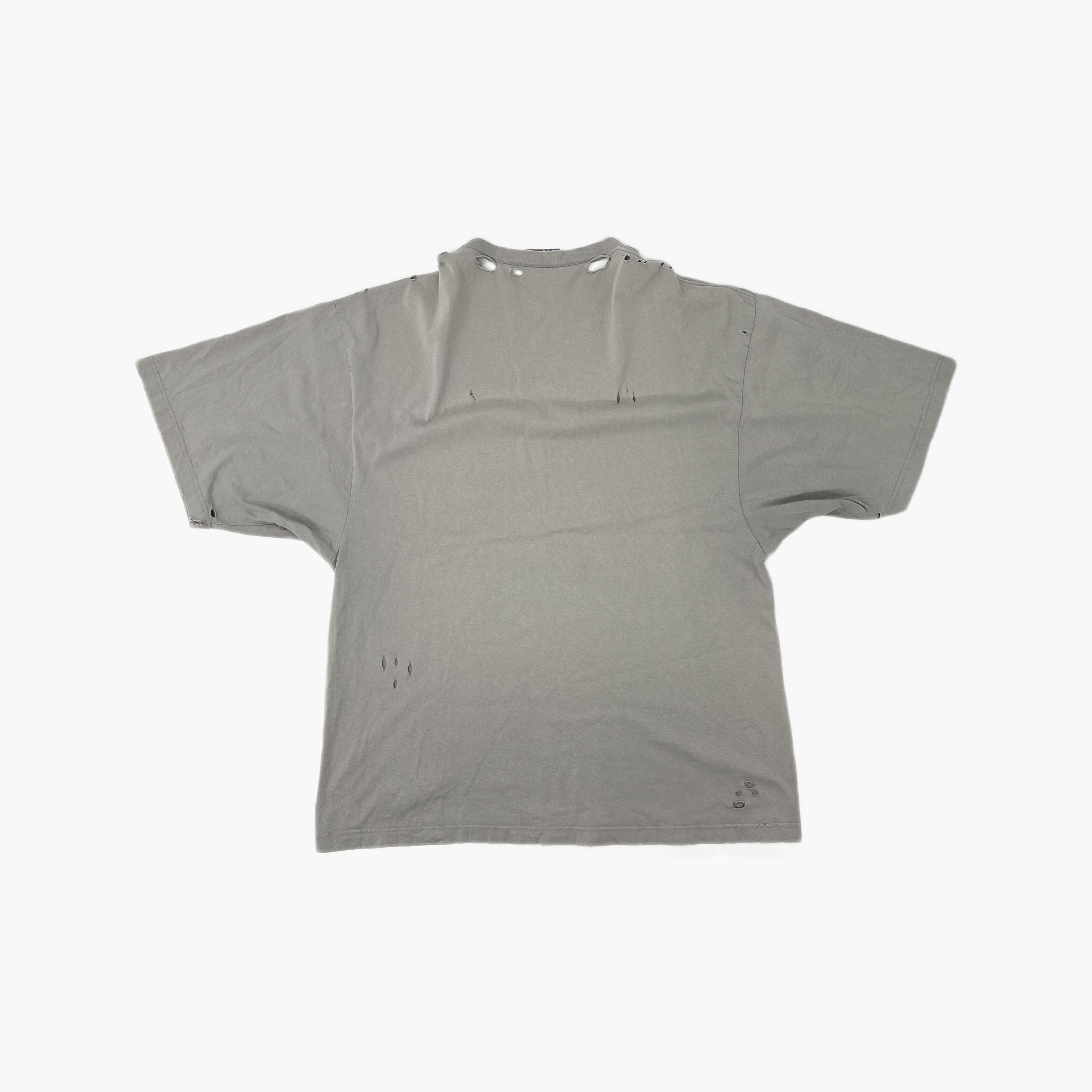 Balenciaga Balenciaga Logo Distressed T-Shirt Size S Size US S / EU 44-46 / 1 - 2 Thumbnail